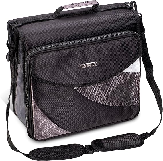 Case-it Dual Binder Backpack | 2-Pack 2-Inch D-Rings | Dual-301 Black