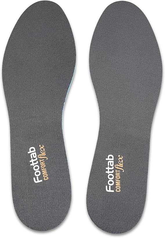 YeferStore Soft Comfort Ayakkabı Tabanı, Nefes Alabilen Rahat Kumaş Spor Tabanlık, 1 Çift (Siyah, 35-36)