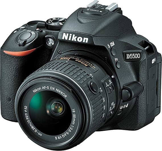 Nikon D5500 DX-format Digital SLR w/ 18-55mm VR II Kit (Black)