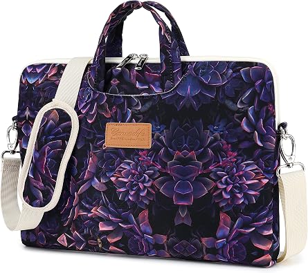 Canvaslife Succulent Fruit Patten Waterproof Laptop Shoulder Messenger Bag Case Sleeve for 14 Inch & 15 Inch Laptops