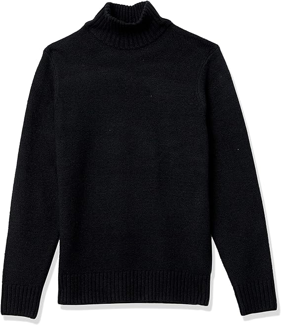 Amazon Essentials Men's Long-Sleeve Soft Touch Cotton Blend Turtleneck Sweater