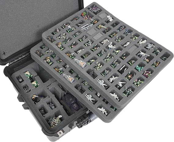 Case Club 184 Miniature Figure Case Fits Warhammer 40K, DND & More