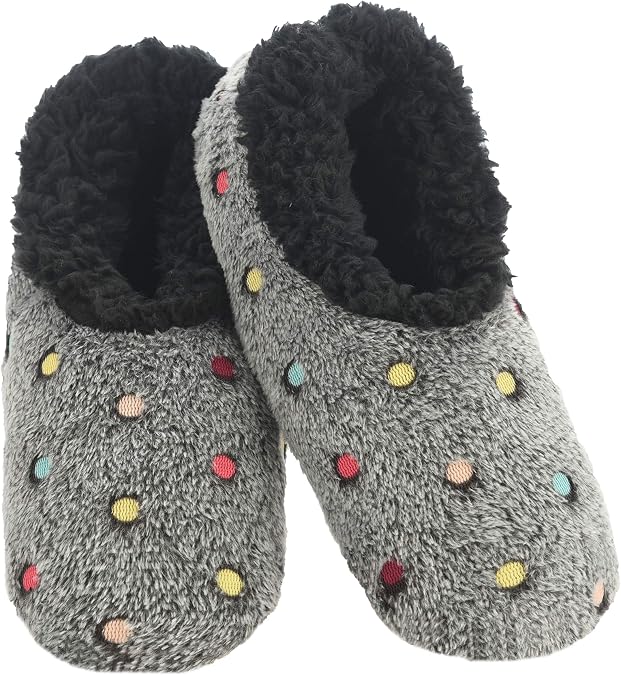 Snoozies Women's Lotsa Dots Slipper Socks Cozy