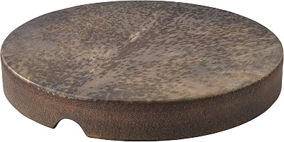 Remo Tar, Frame Drum, SKYNDEEP Fixed Goat Stripe Brown Graphic, 22 x 3