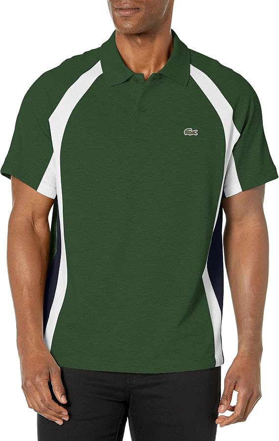 Lacoste Men's Cotton Mini-pique Colorblock Polo Shirt