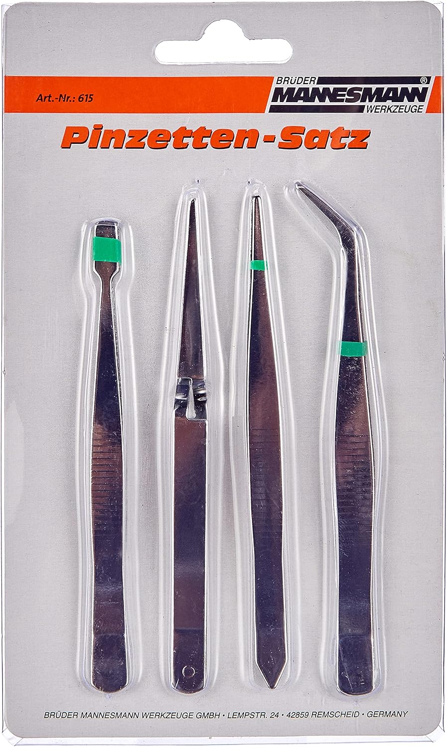 Mannesmann M 615 Cımbız Seti, Paslanmaz Çelik, 4 Parça