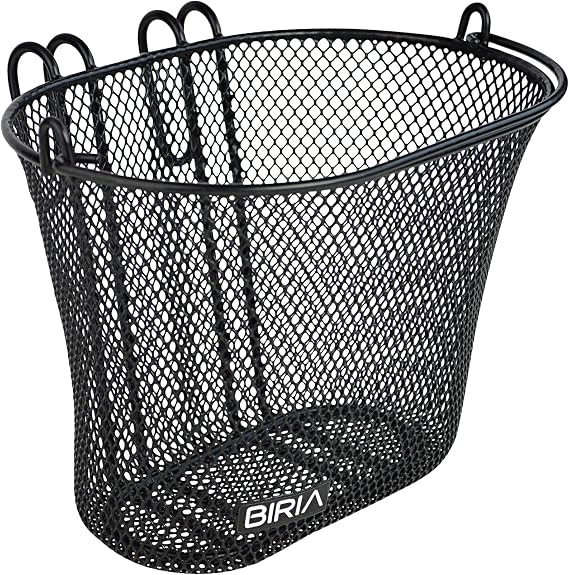 Basket with Hooks, Front, Removable, Wire mesh Small, Kids Bicycle Basket