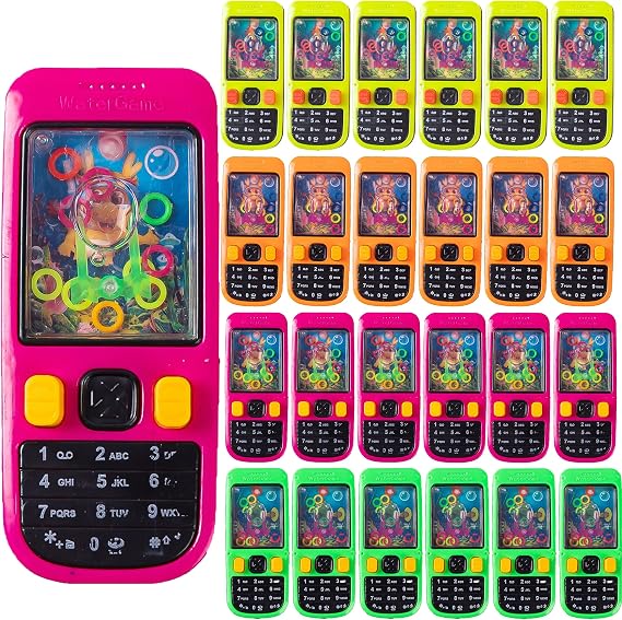 Desyeryamimi 24 Pack Handheld Water Ring Games for Kids Party Favors