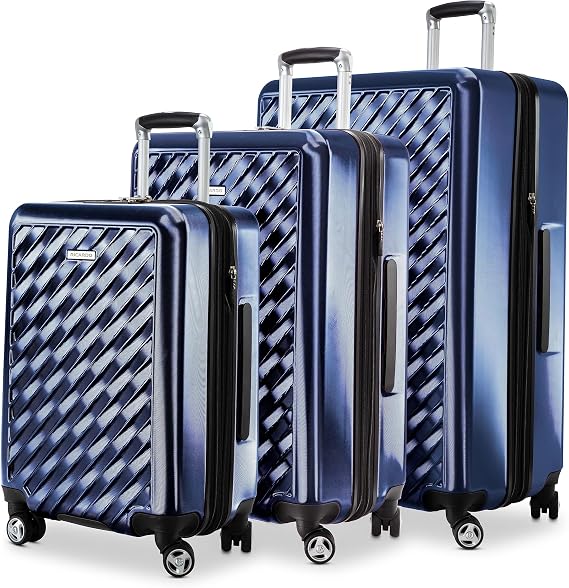 Ricardo Melrose Hardside 3-Piece Set with FREE Travel Kit (Prussian Blue)