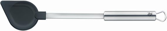 WMF Profi Plus Cooking Spoon 32 cm Cromargan Stainless Steel Partially Matte Silicone Dishwasher Safe Heat Resistant up to 200 °C